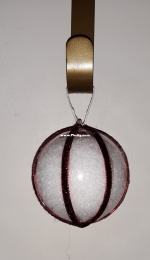 Candy striped bauble