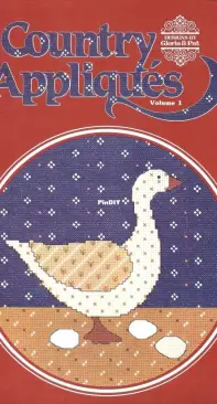 Designs by Gloria and Pat Book 25 Volume 1 Country Appliques