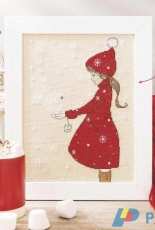 Belle and Boo Snow Angels from Cross Stitch Crazy 224