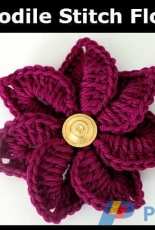 Bonita Patterns - Lianka Azulay - Crocodile stitch flower 2010-FREE