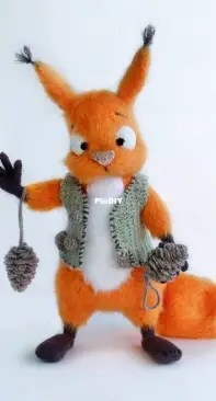 Svetlana Toys Shop - Svetlana Malyarik - Светлана Малярик - Squirrel Lucky - Бельчонок Лакки - Russian