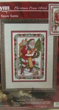 Janlynn 125-196 Glittery Snow Santa by Donna Vermillion Giampa PCS