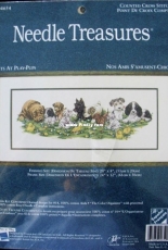 Needle Treasures (JCA) 04654 Pets at Play Pups XSD