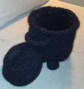 Crocheted & felted Witch's Cauldron