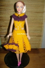 Maguinda Bolsón - Susana dress and bag set for dolls