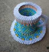 3D Origami Cup & Saucer