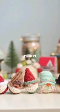 O Recuncho de Jei - Jennifer - Mini christmas gnomes - Mini Gnomos Navideños - Spanish