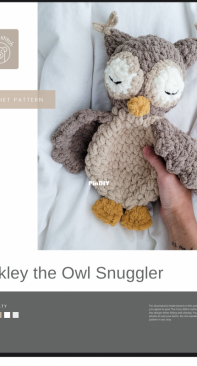 The Cosy Stitch - Tara Farrell - Oakley the Owl Snuggler