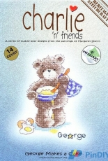 Heritage Stitchcraft CFMC823 - Charlie'n' Friends - George Makes a Cake by Margaret Sherry
