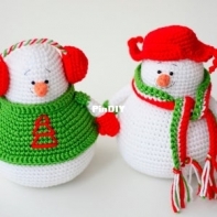 Happy Dolls Handmade - Julia Negovorina - The snowmen Tilly and Willy