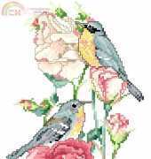 Donna Vermillion Giampa 056 - Janlynn 125-56 - Birds and Roses PCS