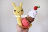 Knot Bad Crochet - Vincent Green-Hite - Laci the Banana Split Snail - Spanish - Translated - Free