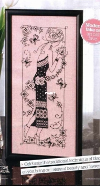 Blackwork Lady by Lesley Teare from The World of Cross Stitching TWOCS 166 PCS