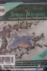 Mill Hill-Spring Bouquet-MHSB7-Glass Bead Ornament-Bluebird