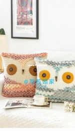 New Mommy Handmade DIY - Su Su Jie Jia - Susan's Family - A1112 - Nordic Series - Owl Pillow - Chinese - Free