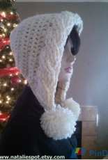 NatalieSpot- Karen Valladares - Bulky Cables Hood Pom Pom