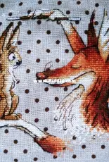 Hare and Fox by Nadezhda Nagornaya