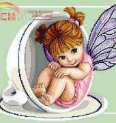 Cross Stitch Design Rinna - Teacup Fairy