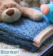 Craft Passion - Joanne Loh - Basket Weave Afghan Baby Blanket