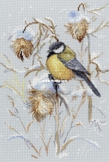M.P. Studio HB-671 Snowy Season Titmouse Bird