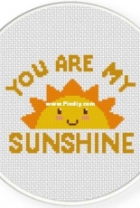 Daily Cross Stitch - You Are My Sunshine