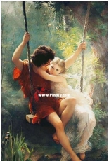 7 elephants (7 слоников) 212 Pierre-Auguste Cot, Springtime
