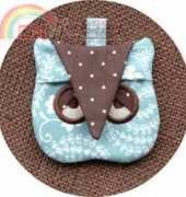 Embroidery Garden ITH Owl  Coin Pouch
