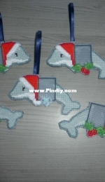 christmasornaments dolphins -los disenos de inma