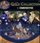 Dimensions - The Gold Collection 8742 Woodland Santa Tree Skirt XSD
