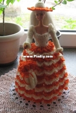 Crochet Barbie Gown