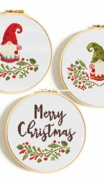 The Stitch Patterns Gnome - Christmas / Gnomo, Gnomo Verde, Merry Christmas Gnomo