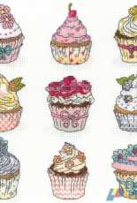 Bothy Threads Summer Cup Cakes - XH5