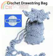 skacell collection # 21100390: Crochet Drawstring Bag by Nancy Brown