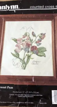 Janlynn 23-03 / The Lilac Studio 20 -  Sweet Peas by Cindy Rice