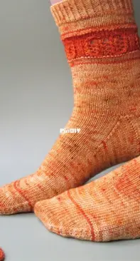 Pumpkin Socks by Debbie Ford-Free