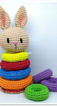 Melani Koo Amigurumi - Melani Halim - Bunny Stacking Toy