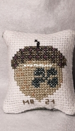 The Cricket Collection monthly acorns-March pillow