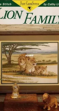 Just Cross Stitch - Lion Family by Cathy Livingston