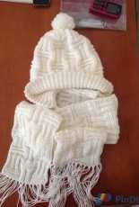 My white hat & scarf
