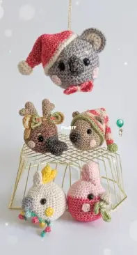 Belle and Grace Handmade Crochet - Amanda Bee - Australian Animal Christmas Baubles