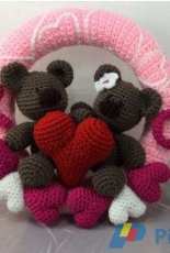 Lisa Kingsley Designs- Lisa Kingsley- Valentine Bears Wreath