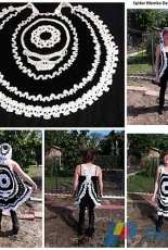 Spider Mambo Designs - RIP Skull Circle Vest With Optional Hood