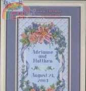 Dimensions 35067 - Floral Trellis Wedding Record