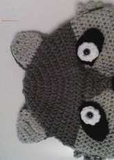 Crochet Raccoon Hat