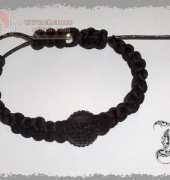 macrame bracelet and strass bead