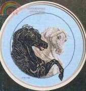 Two Heads from Graphique Needle Arts Book 13 Horses in Motion