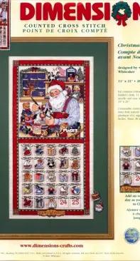 Dimensions - 8663 Christmas Countdown XSD
