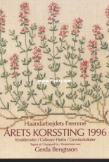 Haandarbejdets Fremme - Gerda Bengtsson - Arets Korssting 1996  Culinary Herbs / Krydderurter / Gewurzkrauter