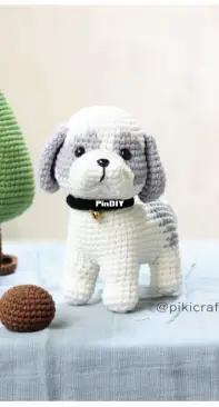Cooper the Shih Tzu Puppy Dog Crochet Amigurumi Patterns. Amigurumi Crochet Dog Pattern PDF