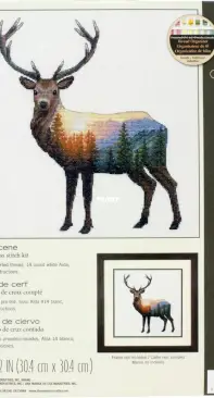 Dimensions 70-35387 Deer Scene PCS